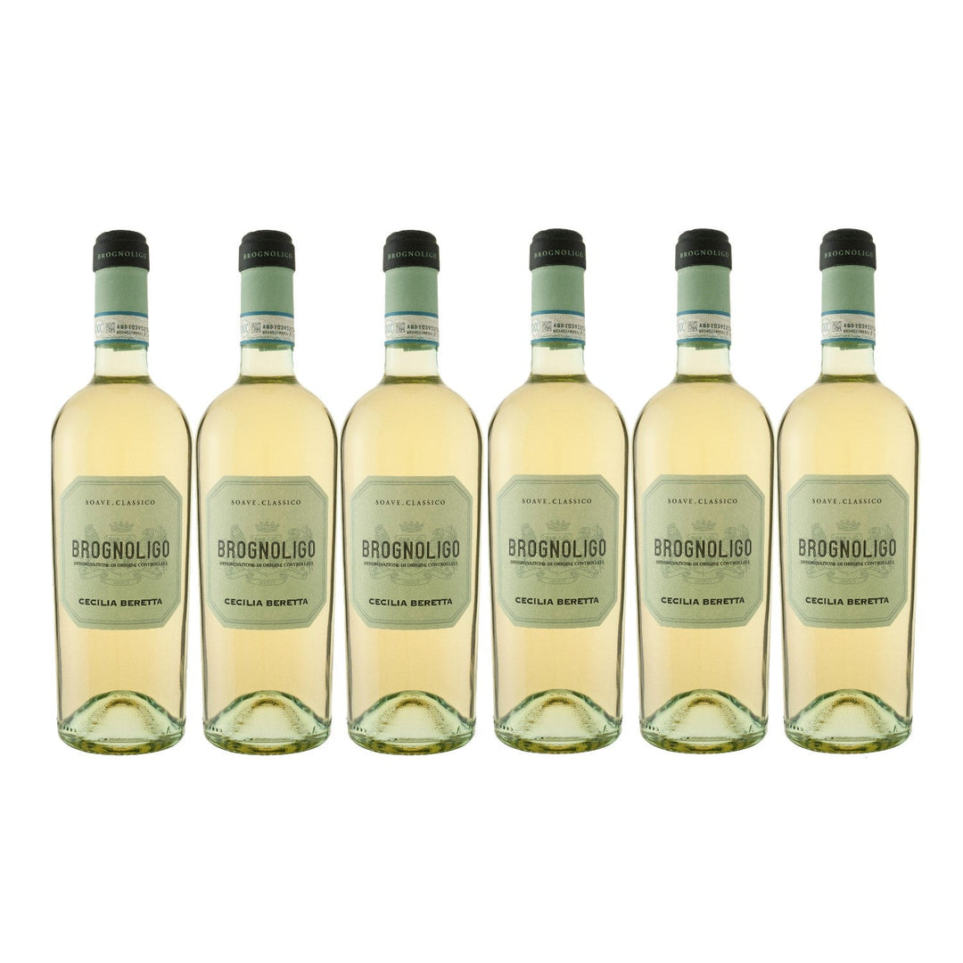 Cecilia Beretta Brognoligo Soave Classico DOC Weißwein Wein trocken Italien (6 x 0.75l) - Versanel -