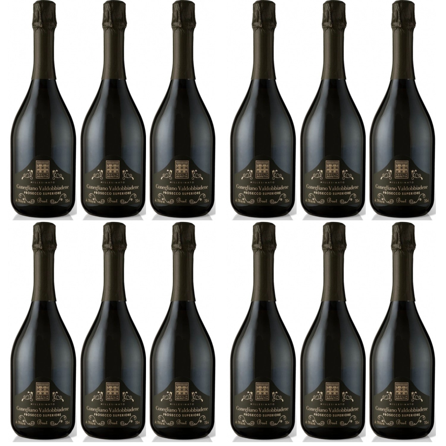 Cecilia Beretta Prosecco Superiore DOCG Coneg Valdo Schaumwein Italien (12 x 0.75l) - Versanel -