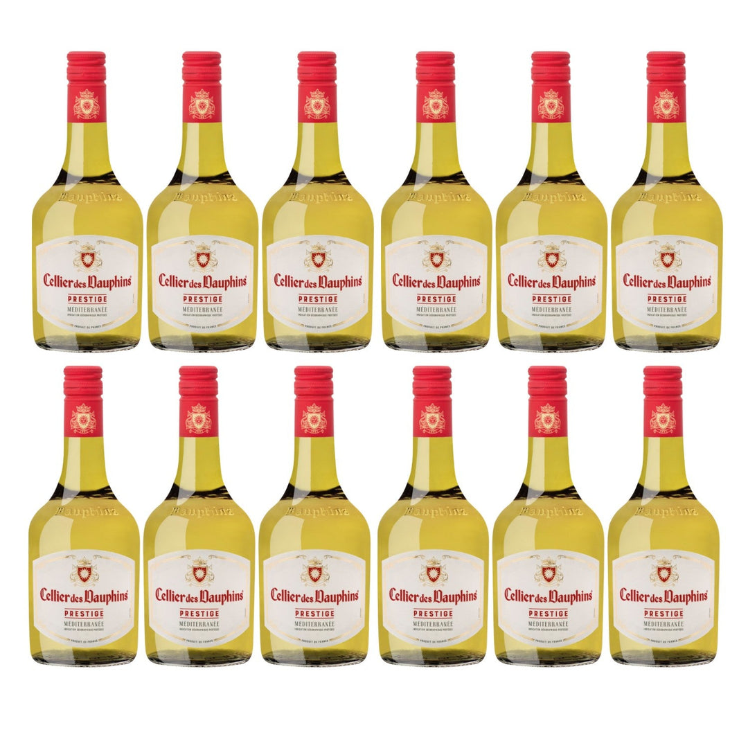 Cellier des Dauphins Prestige Blanc Méditerranée IGP Piccolo Weißwein Wein Cuvée trocken Frankreich (12 x 0,25l) - Versanel -