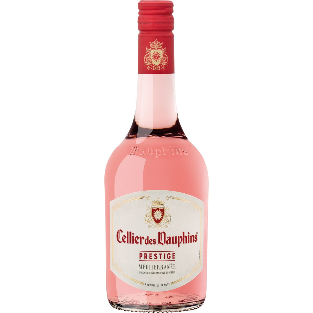 Cellier des Dauphins Prestige Rosé Méditerranée IGP Piccolo Roséwein Wein Cuvée trocken Frankreich (12 Flaschen) - Versanel -