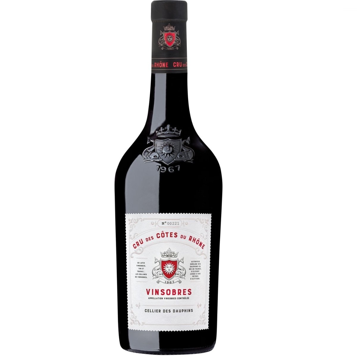 Cellier des Dauphins Vinsobres Cru des Côtes du Rhône Rotwein Wein trocken Frankreich (12 x 0,75l) - Versanel -