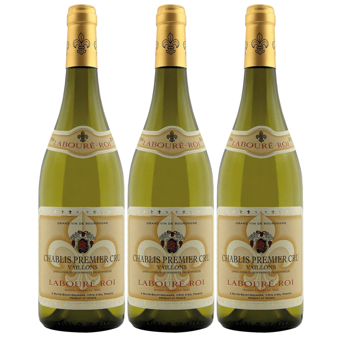 Chablis 1er Cru AOC Labouré-Roi Weißwein Wein trocken Frankreich I Visando Paket (3 x 0,75l) - Versanel -