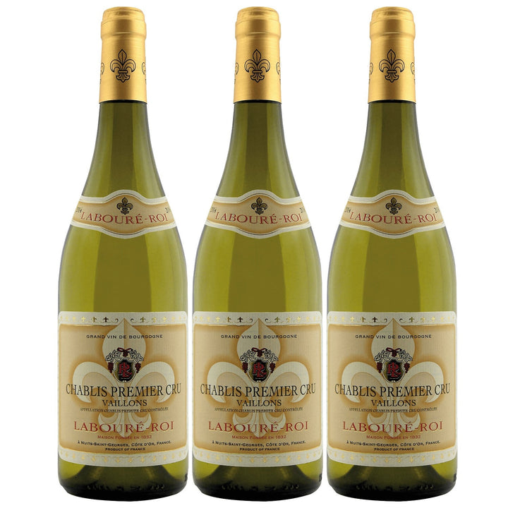Chablis 1er Cru AOC Labouré-Roi Weißwein Wein trocken Frankreich I Visando Paket (3 x 0,75l) - Versanel -