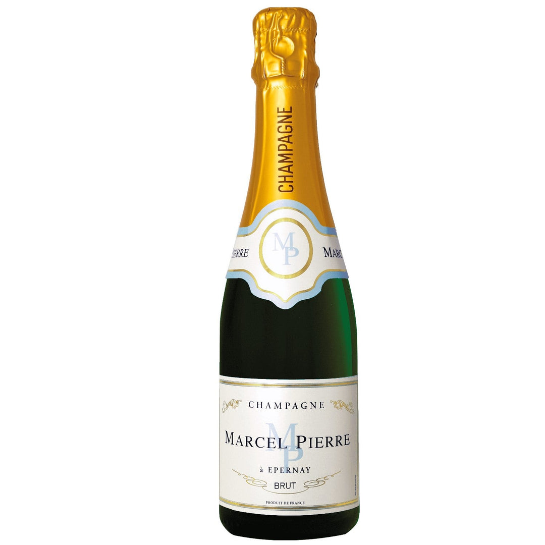 Champagner Marcel Pierre Brut Weißwein und prickelnd Wein trocken Frankreich I Visando Paket (6 x 0,375l) - Versanel -