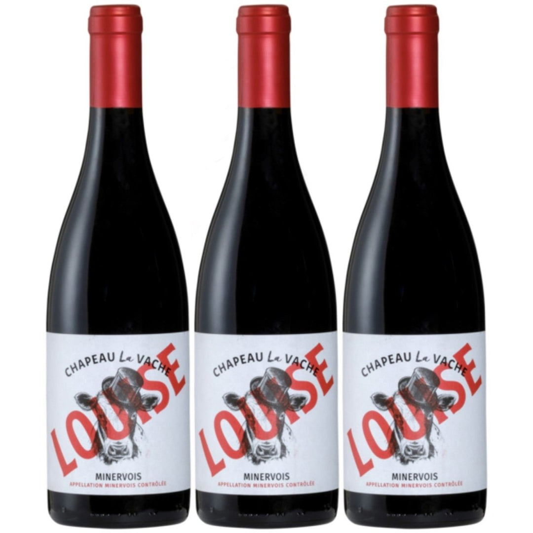 Châpeau la Vache Louise Minervois AOC Rotwein Wein trocken Frankreich (3 x 0,75l) - Versanel -