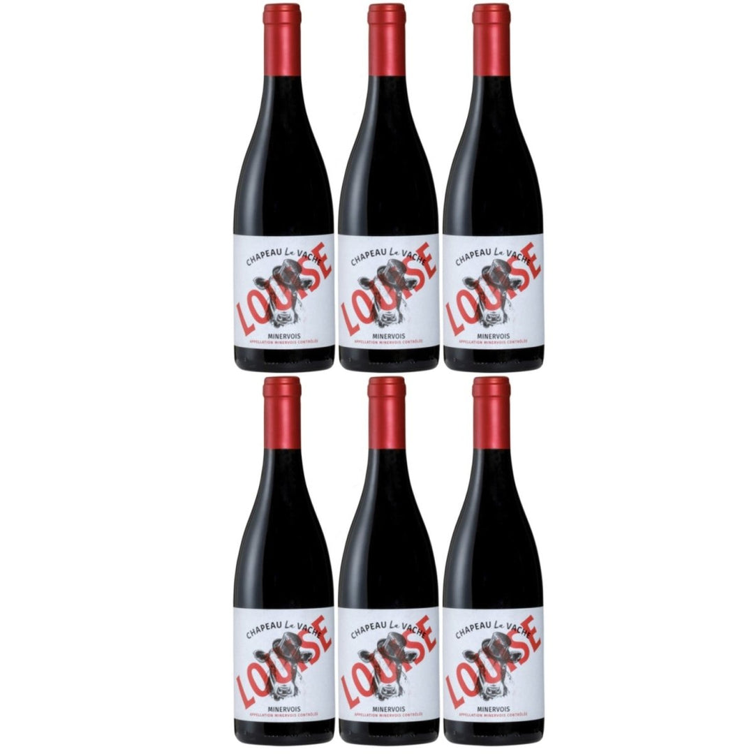 Châpeau la Vache Louise Minervois AOC Rotwein Wein trocken Frankreich (6 x 0,75l) - Versanel -