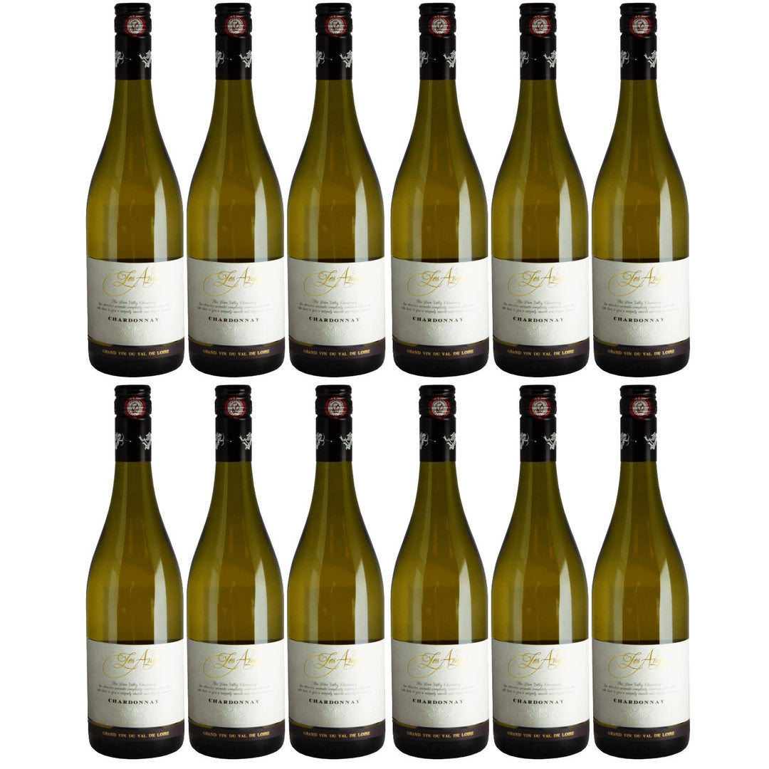 Chardonnay du Val de Loire Les Anges Weißwein Wein trocken Frankreich I Visando Paket (12 x 0,75l) - Versanel -
