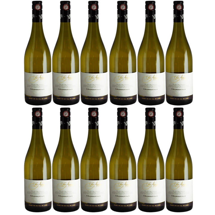 Chardonnay du Val de Loire Les Anges Weißwein Wein trocken Frankreich I Visando Paket (12 x 0,75l) - Versanel -
