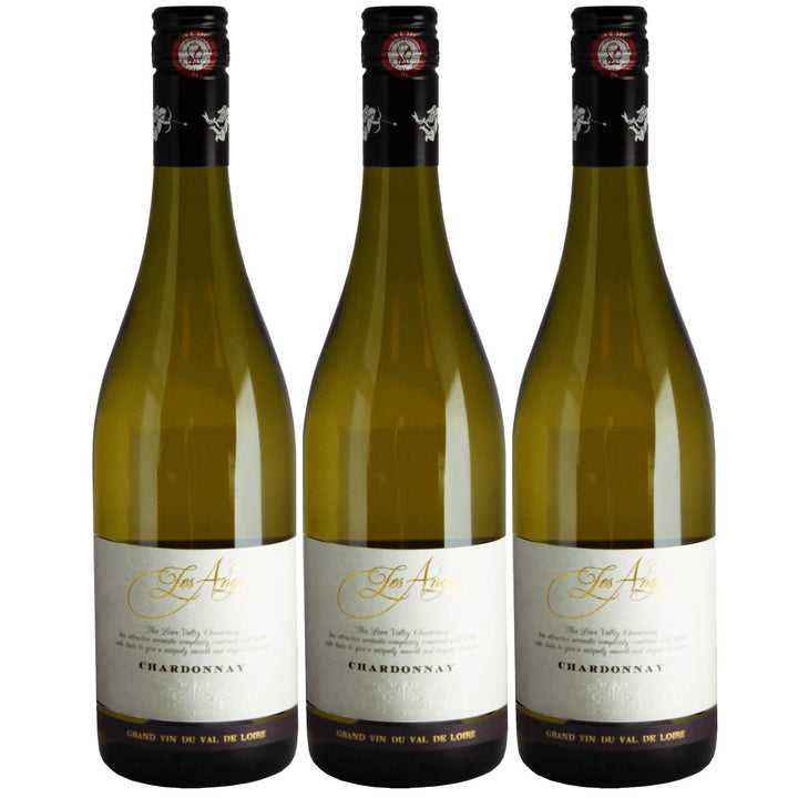 Chardonnay du Val de Loire Les Anges Weißwein Wein trocken Frankreich I Visando Paket (3 x 0,75l) - Versanel -