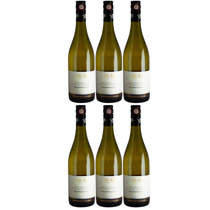 Chardonnay du Val de Loire Les Anges Weißwein Wein trocken Frankreich I Visando Paket (6 x 0,75l) - Versanel -