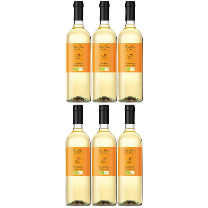 Chardonnay IGT Bio Bio Bio Weißwein Wein trocken Italien (6 x 0,75l) - Versanel -