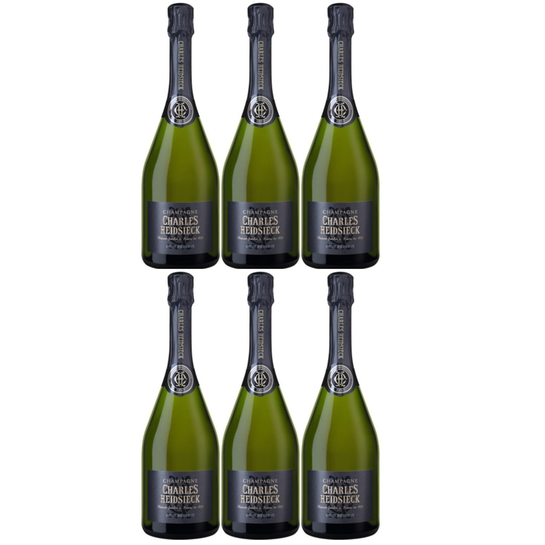 Charles Heidsieck Brut Réserve Champagne Champagner Cuvée veganer Schaumwein Frankreich (6 x 0.75l) - Versanel -