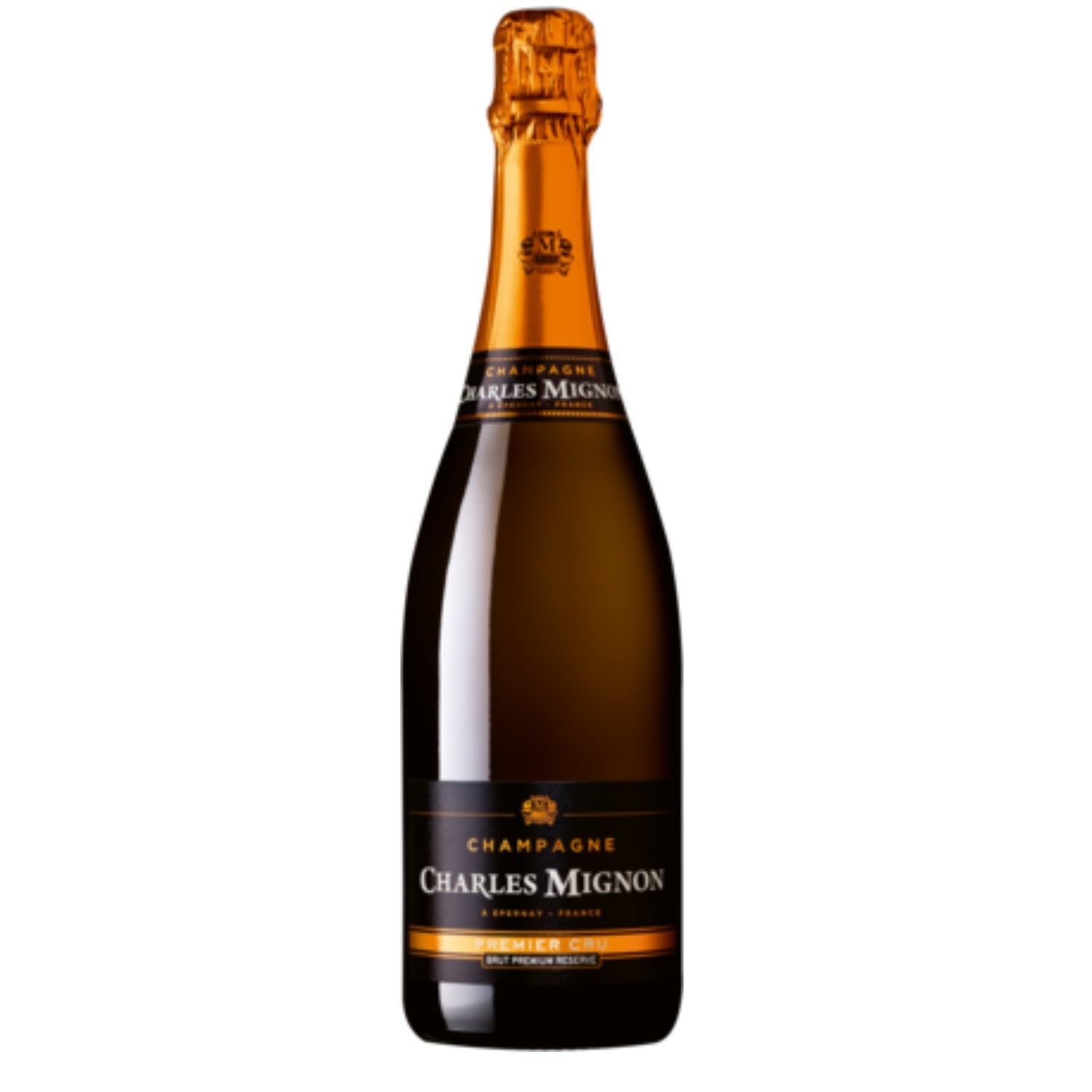 Charles Mignon Brut Premium Réserve Premier Cru Champagne AOC Champagner Frankreich (3 x 0,75l) - Versanel -
