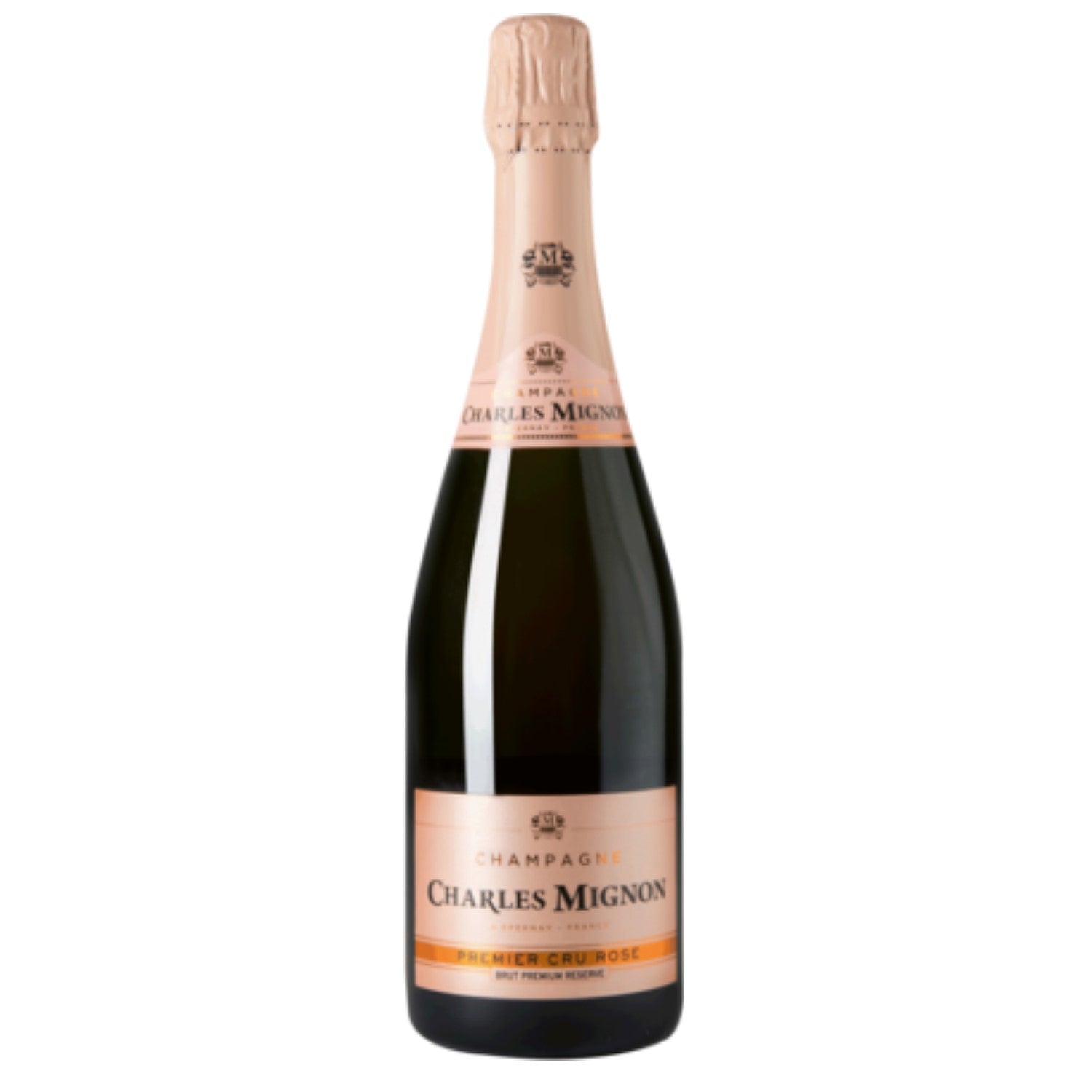Charles Mignon Brut Rosé Premium Réserve Premier Cru Champagne AOC Champagner Frankreich (12 x 0.75l) - Versanel -