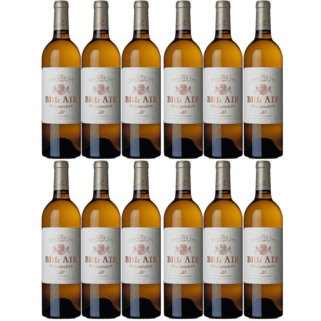 Château Bel Air blanc Grand Vin Bordeaux AOC Weißwein Wein trocken Frankreich I Visando Paket (12 x 0,75l) - Versanel -