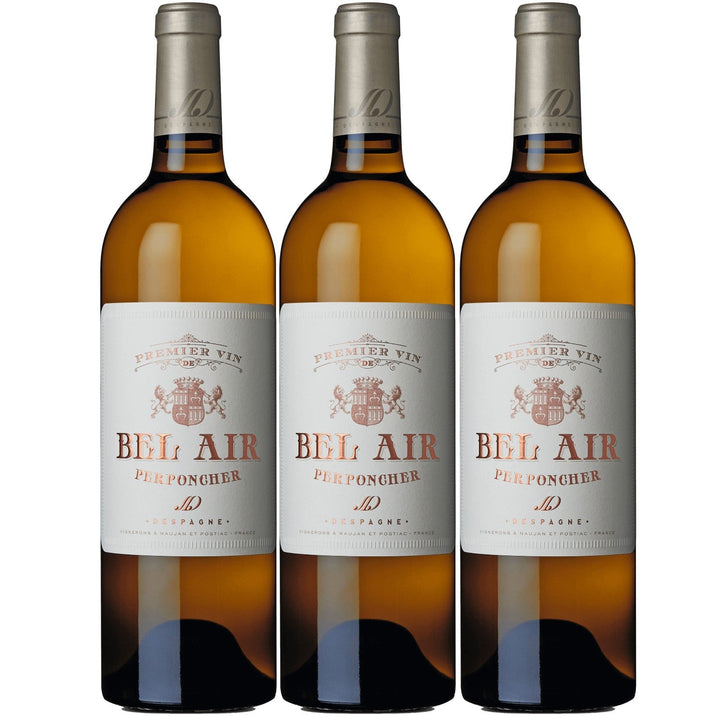 Château Bel Air blanc Grand Vin Bordeaux AOC Weißwein Wein trocken Frankreich I Visando Paket (3 x 0,75l) - Versanel -