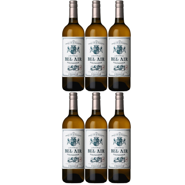 Château Bel Air blanc Réserve Entre deux Mers AOC Weißwein Wein trocken Frankreich I Visando Paket (6 x 0,75l) - Versanel -