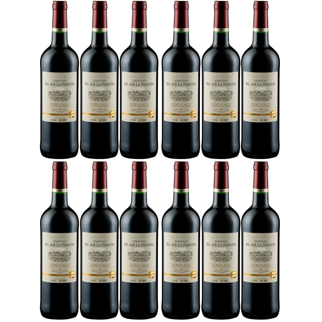 Château Bel Air La Perriere AOC Cuvée Rotwein Wein Halbtrocken Frankreich (12 x 0.75l) - Versanel -