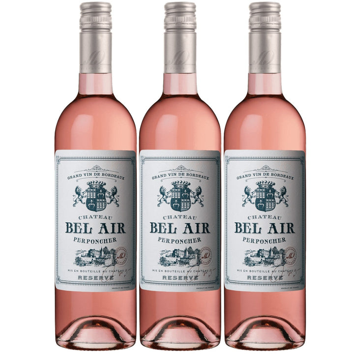 Château Bel Air rosé Réserve AOC Roséwein Wein trocken Frankreich I Visando Paket (3 x 0,75l) - Versanel -