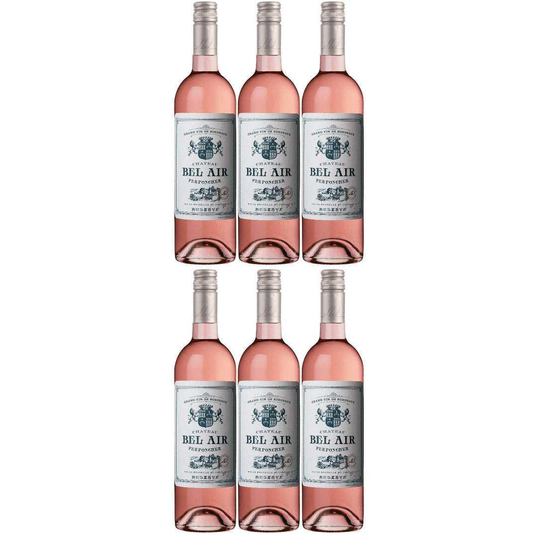 Château Bel Air rosé Réserve AOC Roséwein Wein trocken Frankreich I Visando Paket (6 x 0,75l) - Versanel -