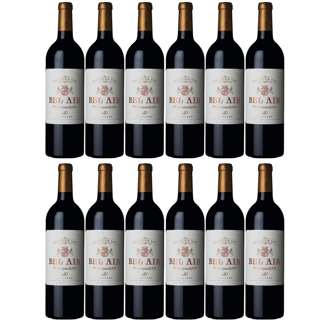 Château Bel Air rouge Premier Vin Bordeaux AOC Rotwein Wein trocken Frankreich I Visando Paket (12 x 0,75l) - Versanel -