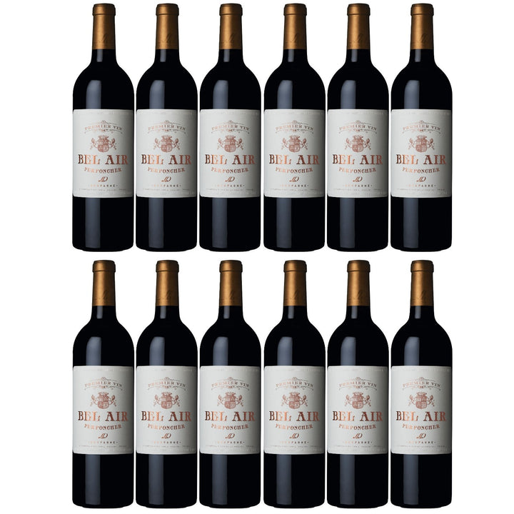 Château Bel Air rouge Premier Vin Bordeaux AOC Rotwein Wein trocken Frankreich I Visando Paket (12 x 0,75l) - Versanel -