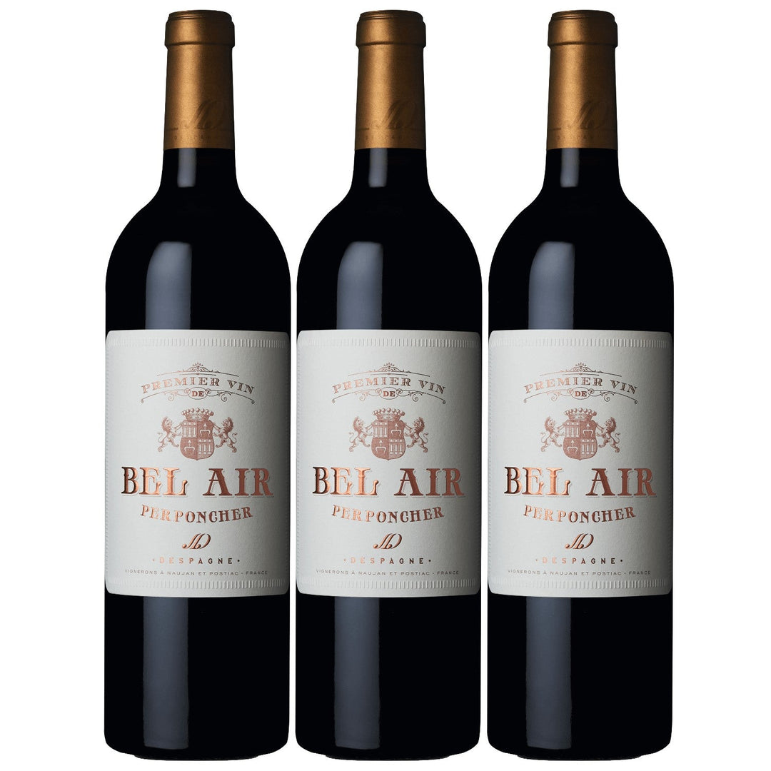 Château Bel Air rouge Premier Vin Bordeaux AOC Rotwein Wein trocken Frankreich I Visando Paket (3 x 0,75l) - Versanel -