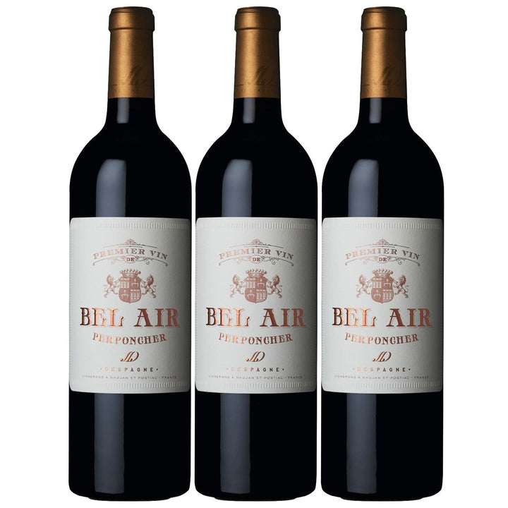 Château Bel Air rouge Premier Vin Bordeaux AOC Rotwein Wein trocken Frankreich I Visando Paket (3 x 0,75l) - Versanel -
