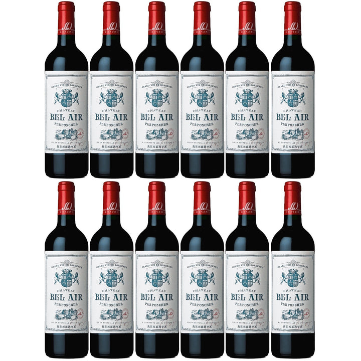 Château Bel Air rouge Réserve Bordeaux AOC Rotwein Wein trocken Frankreich I Visando Paket (12 x 0,75l) - Versanel -
