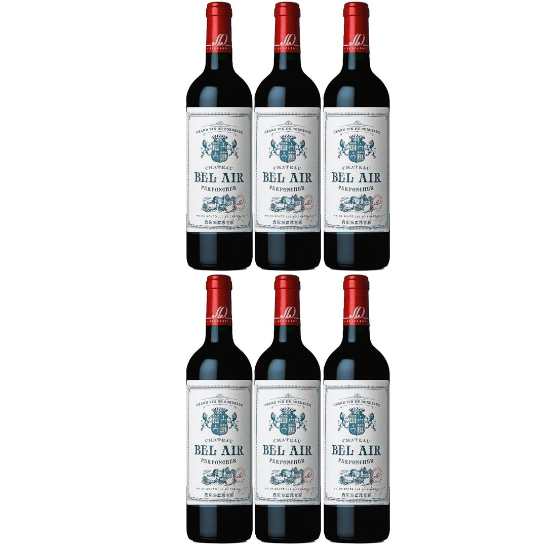Château Bel Air rouge Réserve Bordeaux AOC Rotwein Wein trocken Frankreich I Visando Paket (6 x 0,75l) - Versanel -