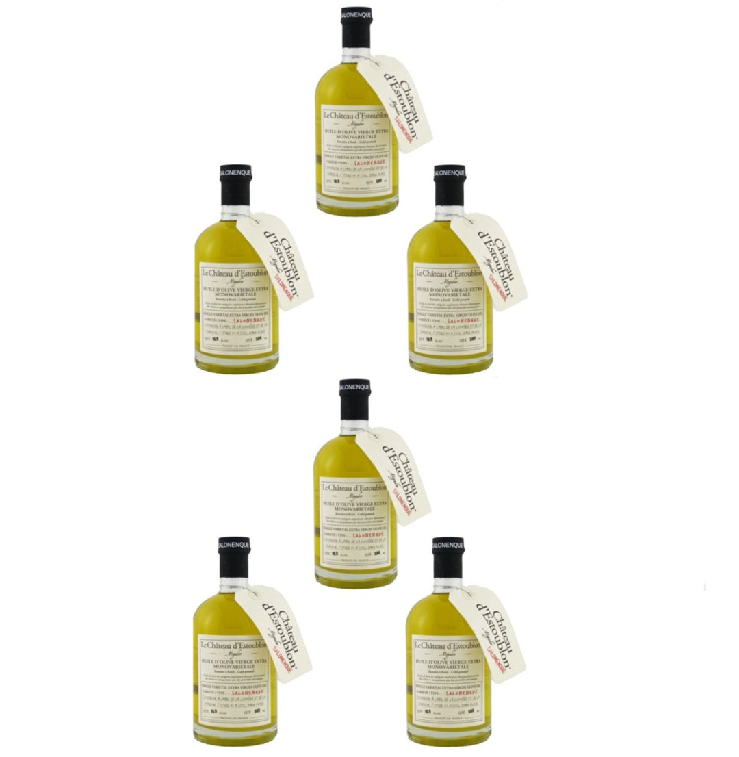 Château d' Estoublon Natives Olivenöl Extra - Huile d'Olive Salonenque (6 x 500 ml.) - Versanel -