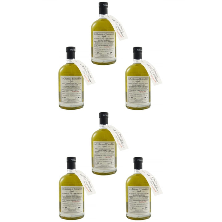 Château d' Estoublon Natives Olivenöl Extra - Huile d'Olive Vierge Extra Picholine (6 x 500 ml) - Versanel -