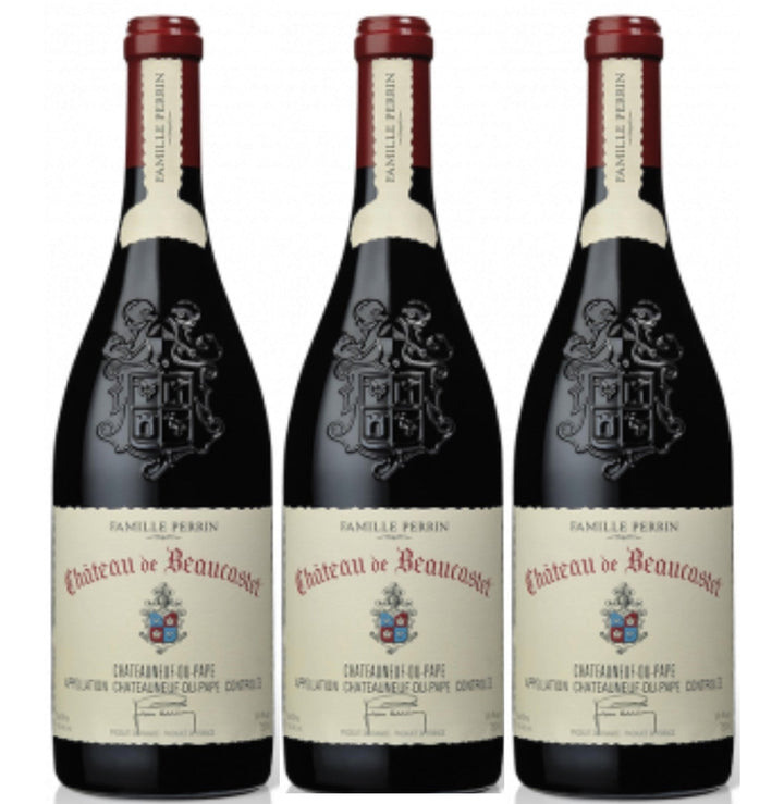 Château de Beaucastel Châteauneuf-du-Pape AOC Rouge Rotwein Wein trocken Frankreich (3 x 0.75l) - Versanel -