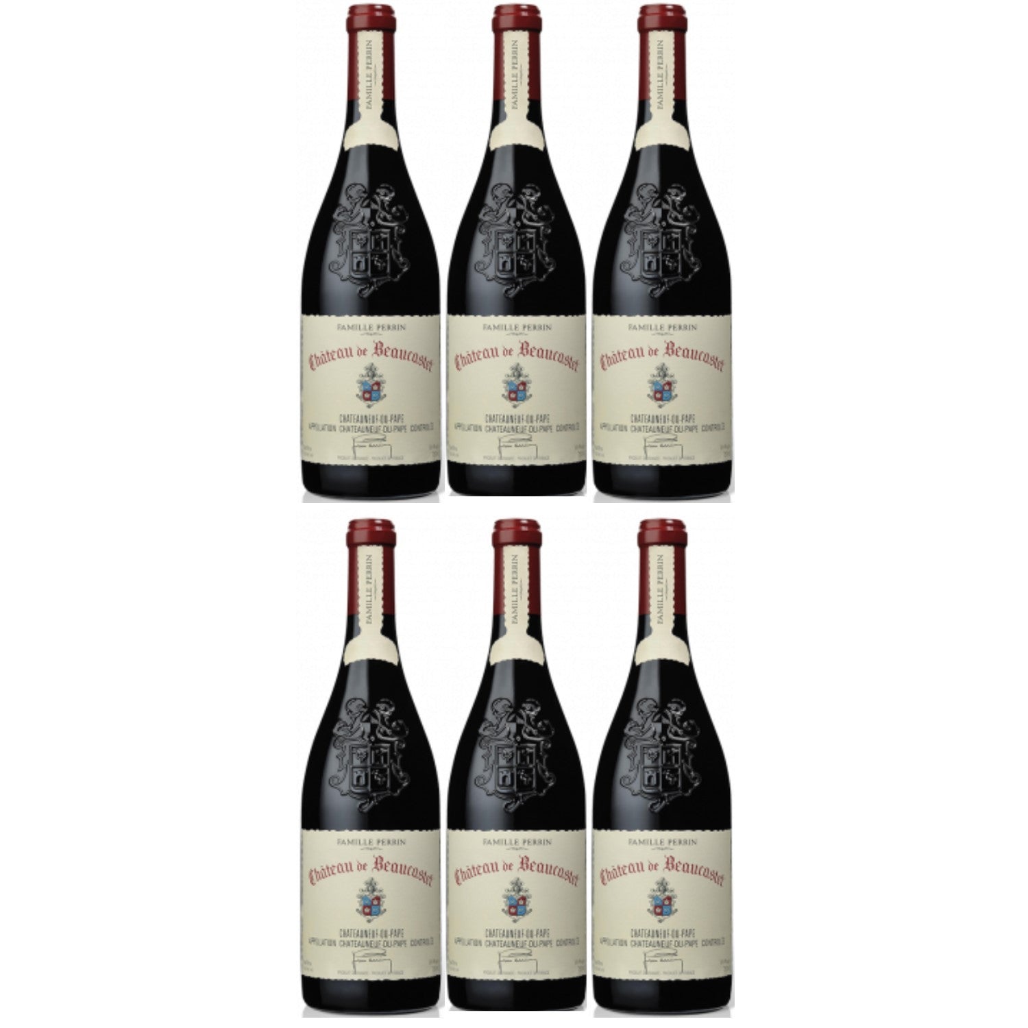 Château de Beaucastel Châteauneuf-du-Pape AOC Rouge Rotwein Wein trocken Frankreich (6 x 0.75l) - Versanel -
