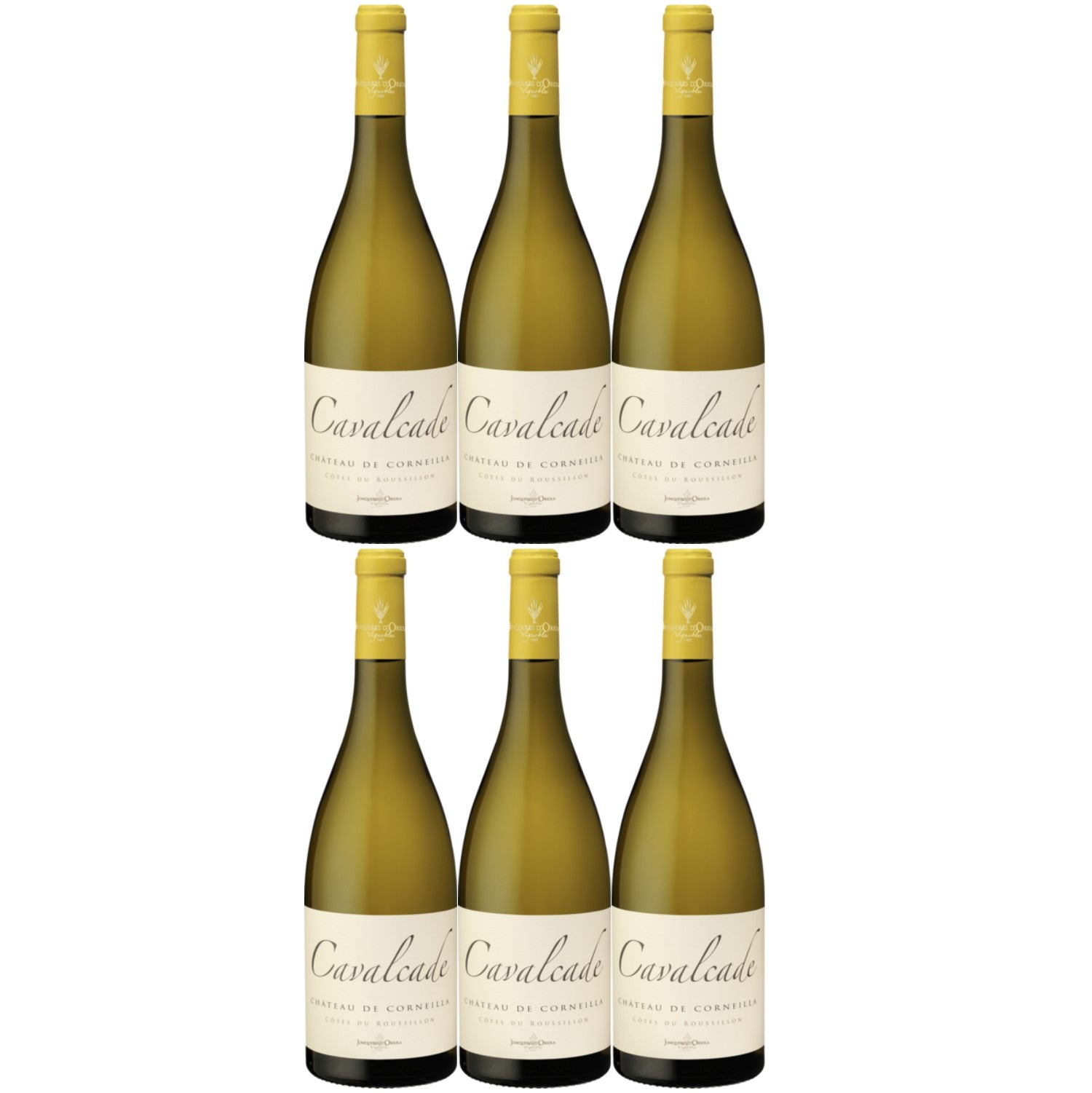 Château de Corneilla Cavalcade Blanc Côtes du Roussillon Weißwein Wein trocken AOP (6 x 0.75l) - Versanel -