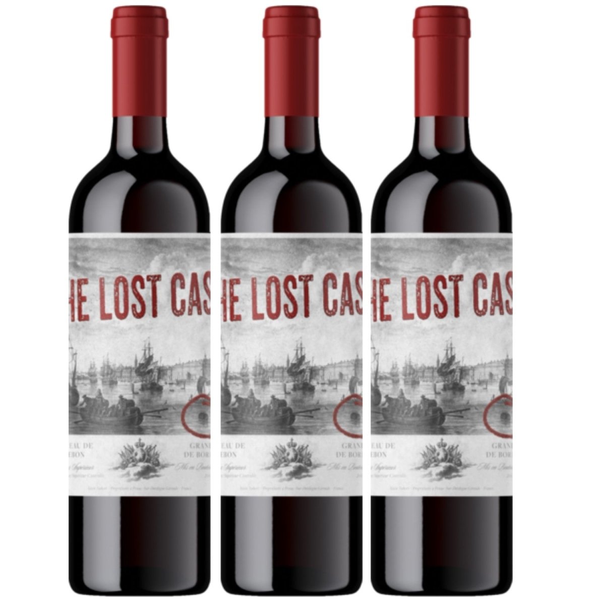 Château de Ribebon The Lost Cask Bordeaux Superior trocken Rotwein Wein Frankreich (3 x 0,75l) - Versanel -