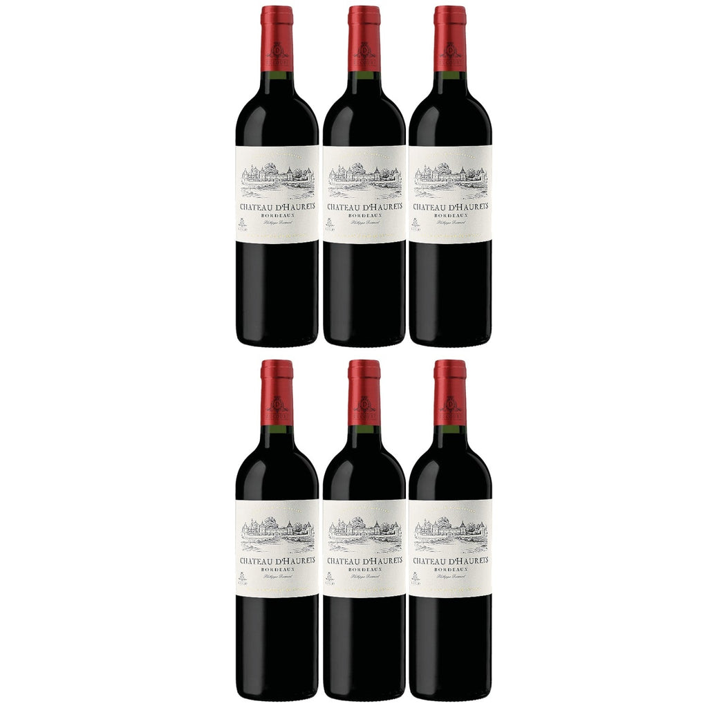 Château d\'Haurets Bordeaux AOC Frankreich 0,75l) trocken Wein x (6 Rotwein