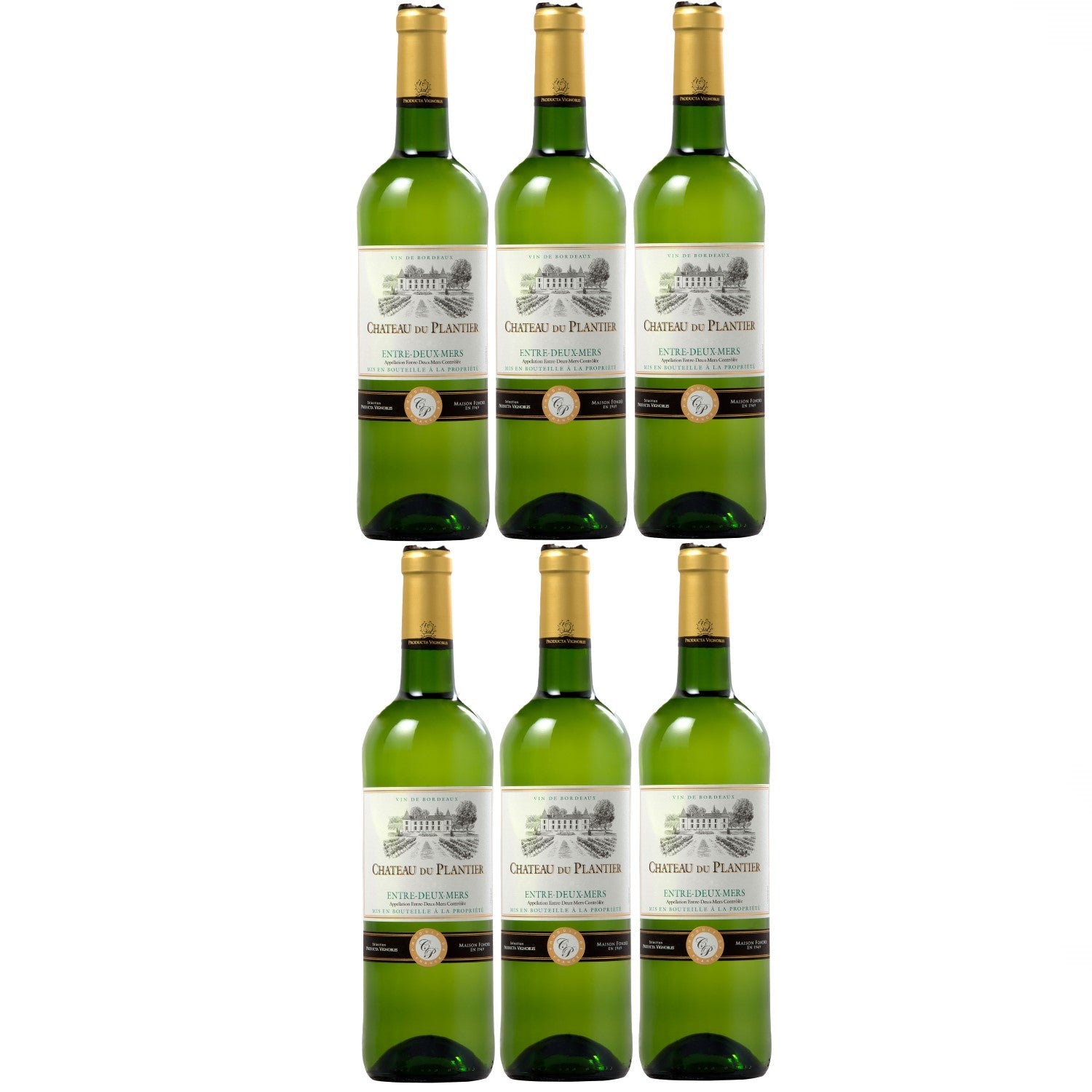 Château du Plantier Bordeaux Sauvignon Blanc Entre Deux Mers Weißwein Wein trocken Frankreich (6 x 0.75l) - Versanel -