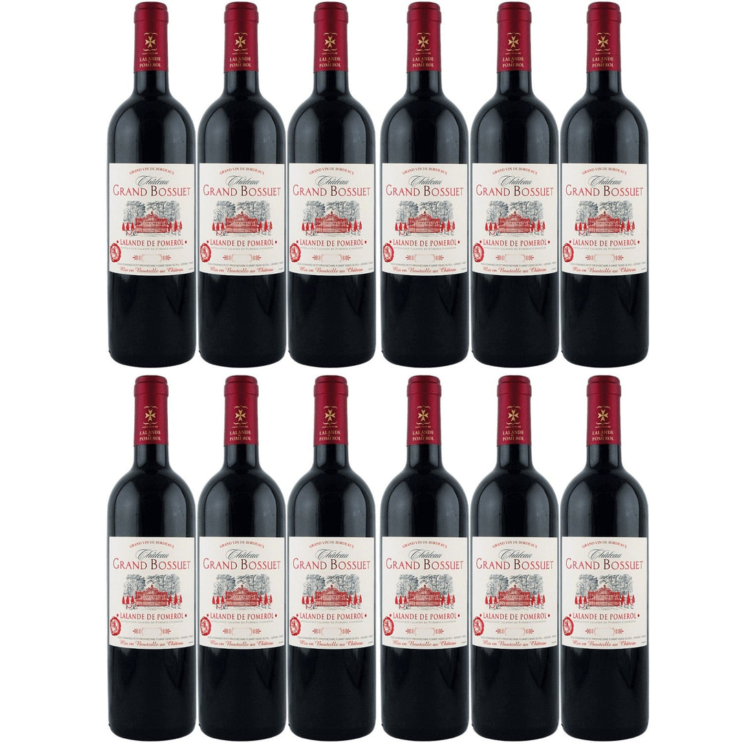 Château Grand Bossuet Lalande de Pomerol AOC Rotwein Wein trocken Frankreich I Visando Paket (12 x 0,75l) - Versanel -