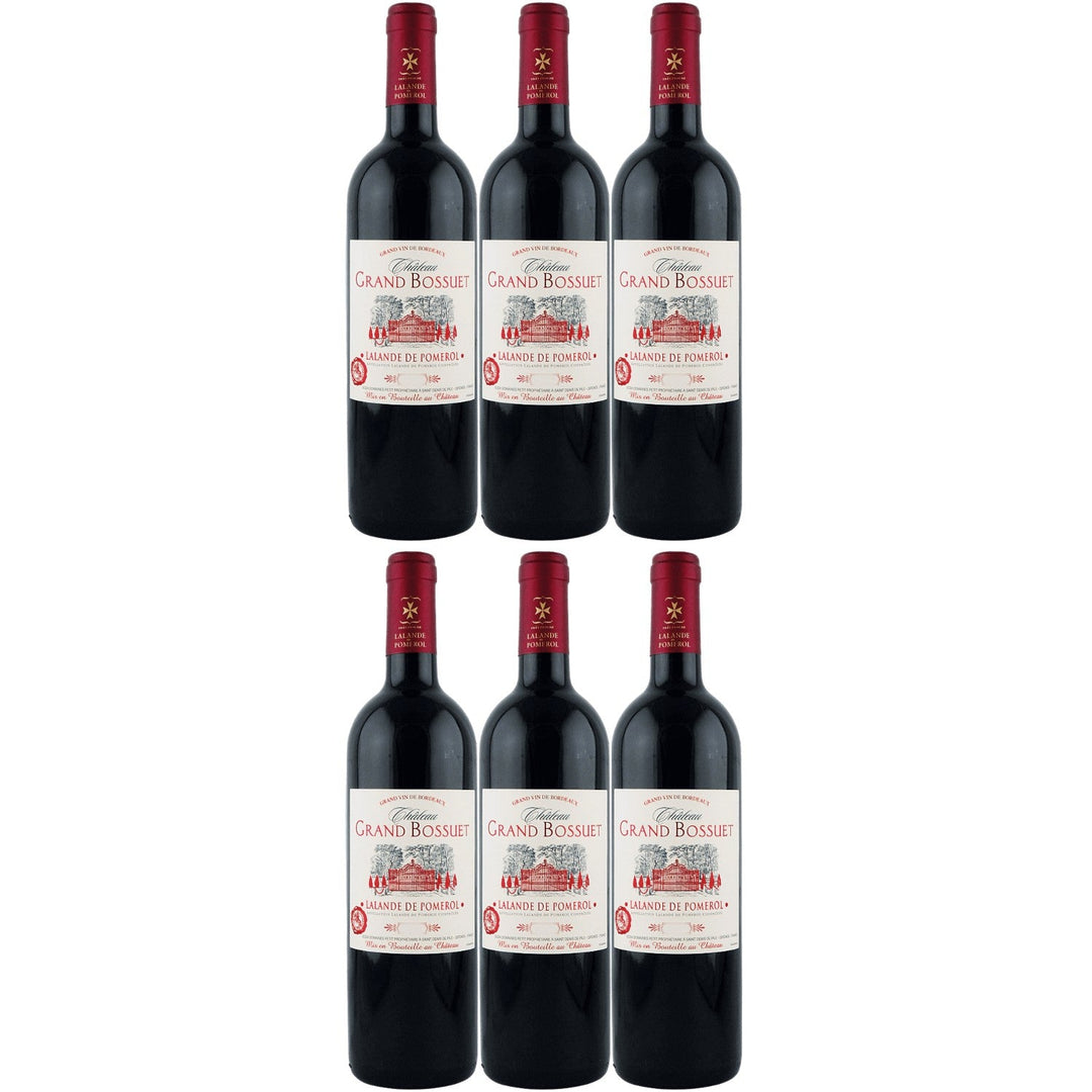 Château Grand Bossuet Lalande de Pomerol AOC Rotwein Wein trocken Frankreich I Visando Paket (6 x 0,75l) - Versanel -