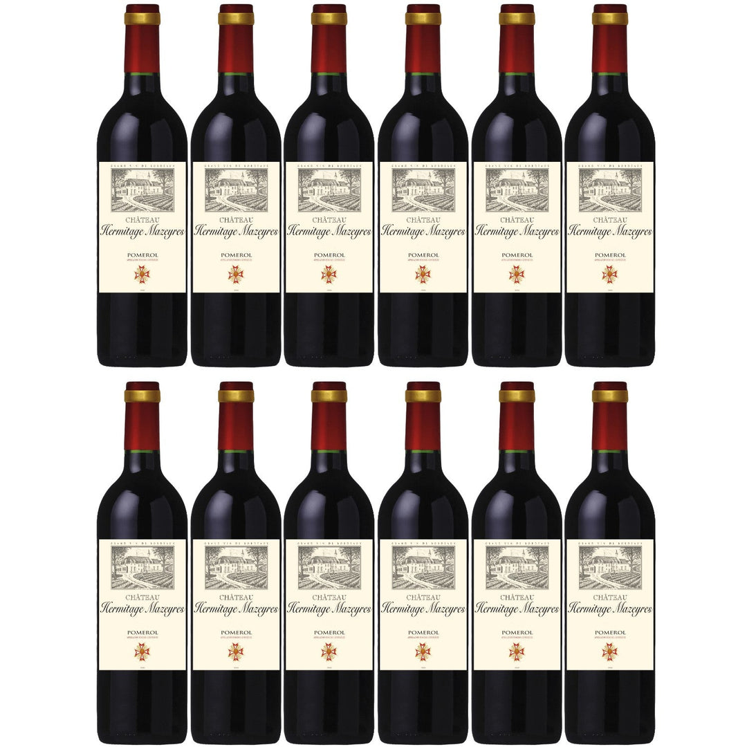 Château Hermitage Mazeyres Pomerol AOC Rotwein Wein trocken Frankreich I Visando Paket (12 x 0,75l) - Versanel -