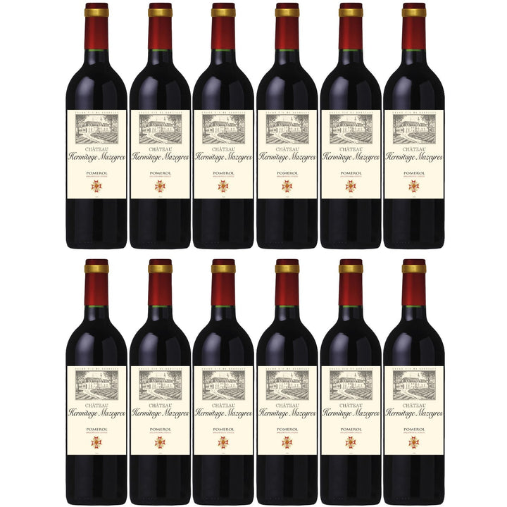 Château Hermitage Mazeyres Pomerol AOC Rotwein Wein trocken Frankreich I Visando Paket (12 x 0,75l) - Versanel -