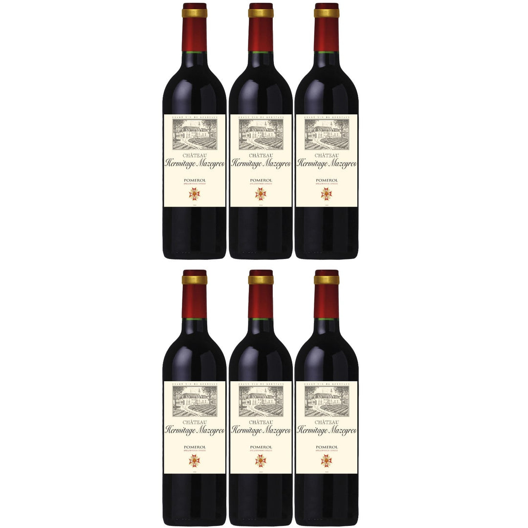 Château Hermitage Mazeyres Pomerol AOC Rotwein Wein trocken Frankreich I Visando Paket (6 x 0,75l) - Versanel -