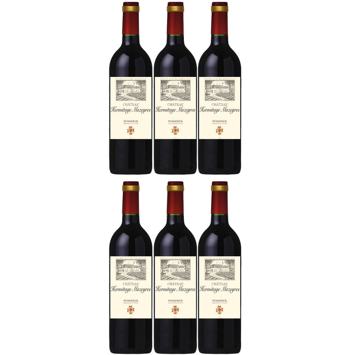 Château Hermitage Mazeyres Pomerol AOC Rotwein Wein trocken Frankreich I Visando Paket (6 x 0,75l) - Versanel -
