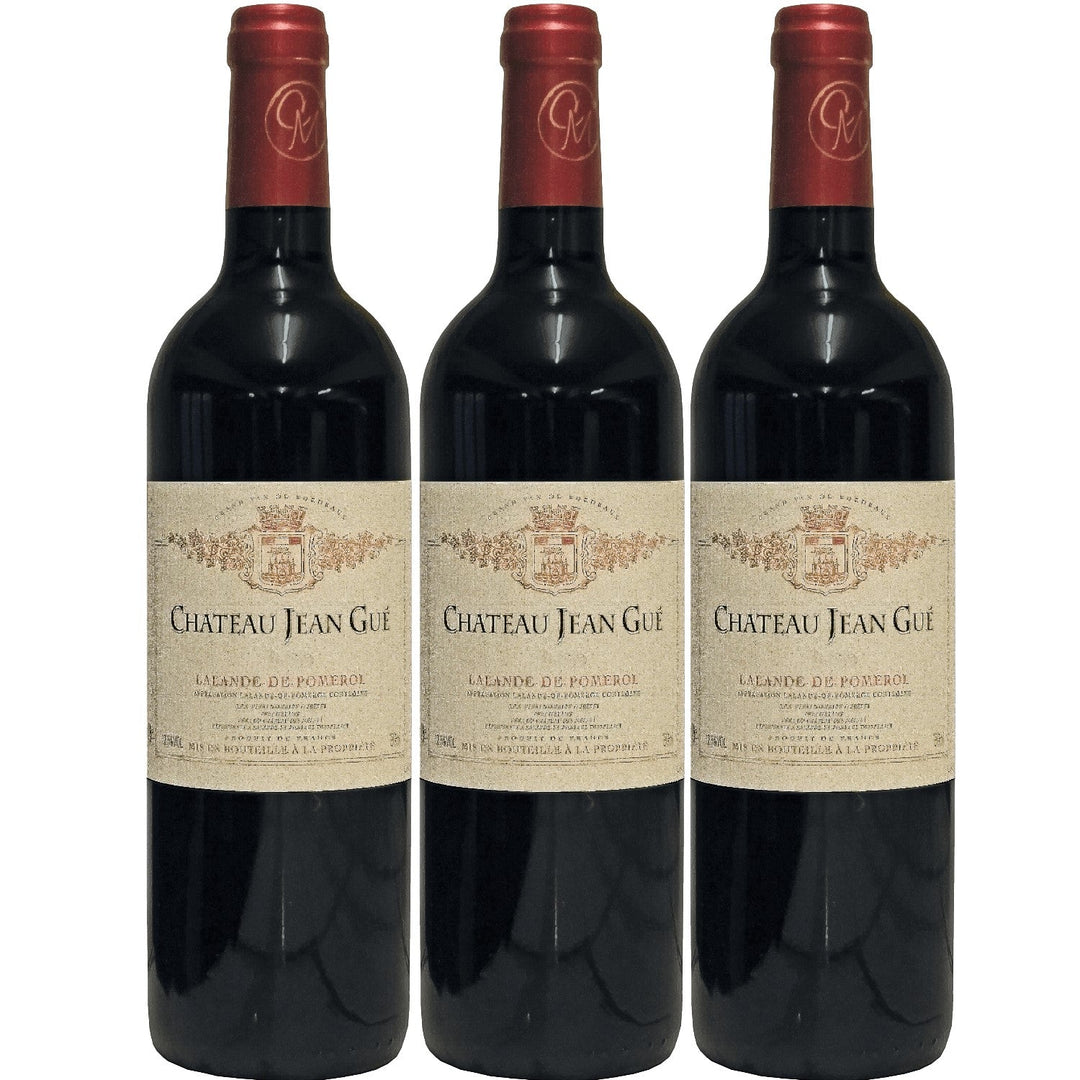 Château Jean Gué Lalande de Pomerol AOC Rotwein Wein trocken Frankreich I Visando Paket (3 x 0,75l) - Versanel -