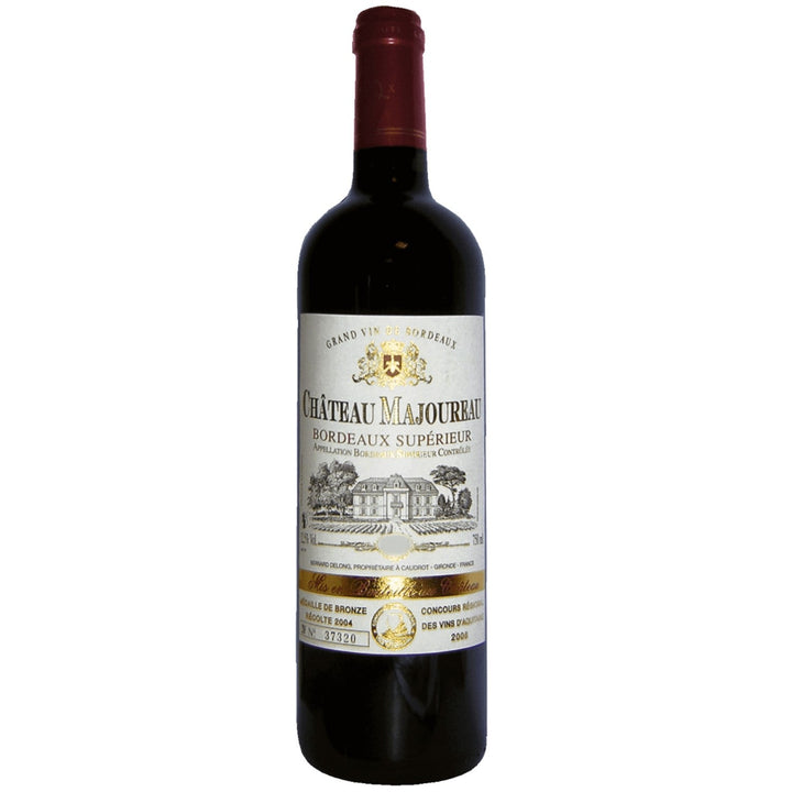 Château Majoureau Bordeaux supérieur AOC Rotwein Wein trocken Frankreich I Visando Paket (6 x 0,75l) - Versanel -