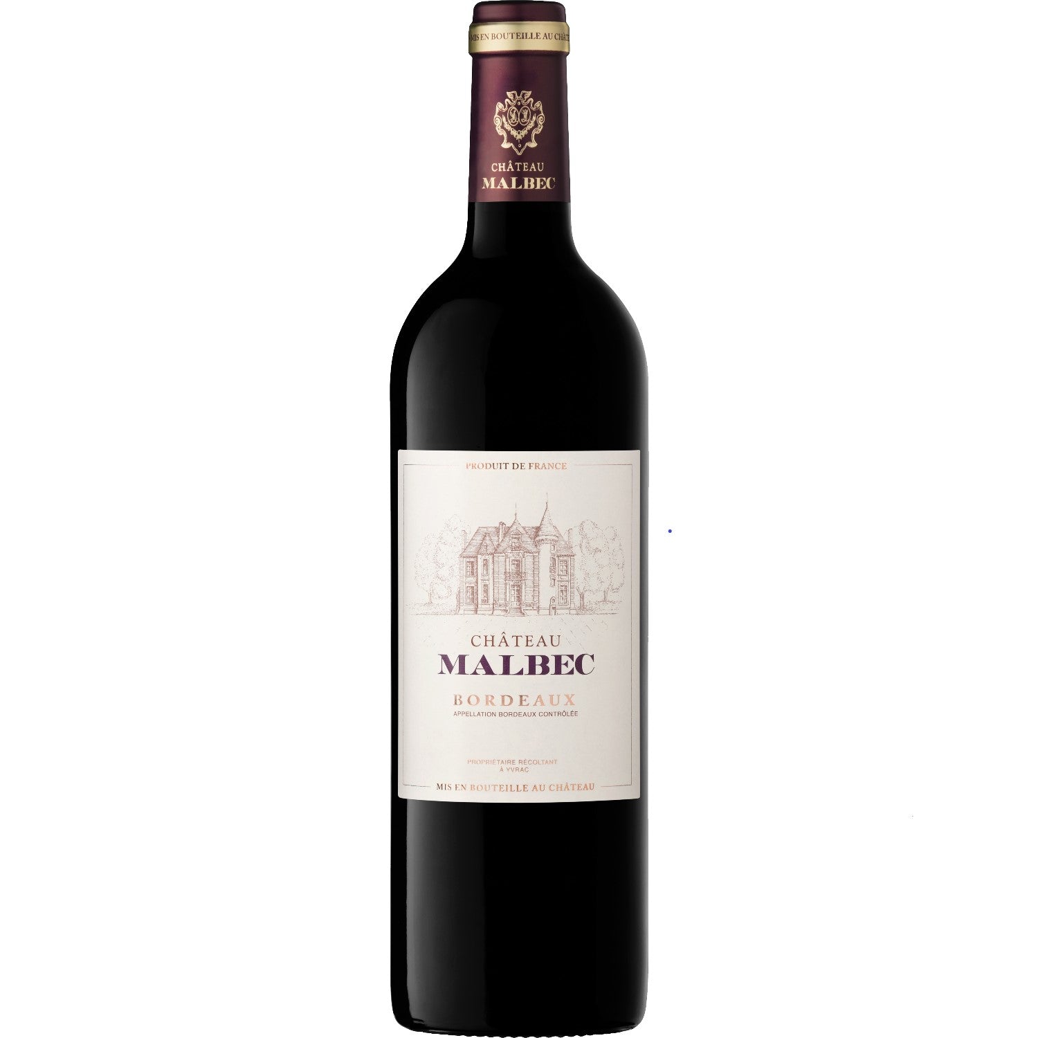 Château Malbec Bordeaux Rouge AOC Rotwein Wein trocken Frankreich (12 x 0.75l) - Versanel -