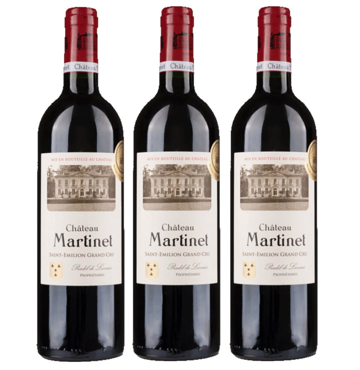 Château Martinet St. Emilion Grand Cru Rotwein Wein Trocken Frankreich (3 x 0,75l) - Versanel -