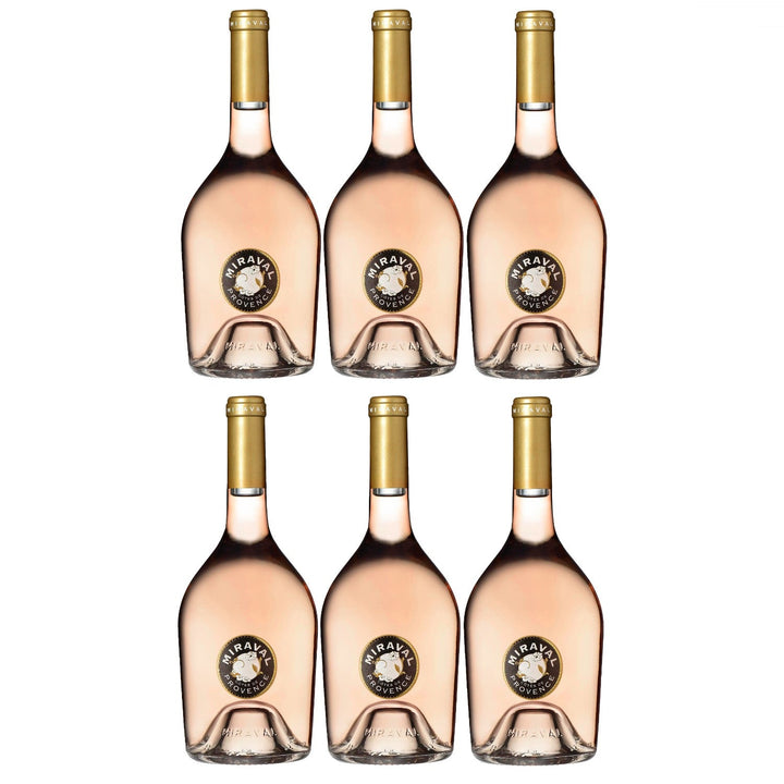 Chateau Miraval Jolie-Pitt & Perrin Cotes de Provence AOC Roséwein Wein trocken Frankreich (6 x 0.75l) - Versanel -