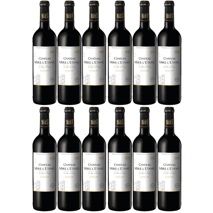 Château Mire L'Etang La Clape AOP Rotwein Wein trocken Frankreich I Visando Paket (12 x 0,75l) - Versanel -